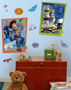   STORY WALL DECALS POSTERS Buzz & Woody Stickers 034878992716  