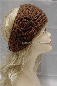 Crochet Headband 3D Flower
