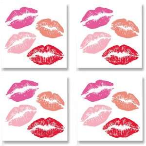 Lot 26 Studio Adorn Adhesive Wall Graphics   Four Sheets of Lipstick 
