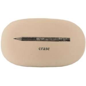  Pencil Cavallini Pebble shaped novelty pencil eraser: Home 