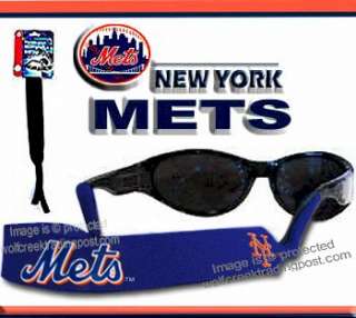 NEW YORK METS SUNGLASSES & STRAP (SET) NEW MLB STYLE   HOT MLB GIFT 