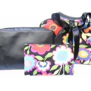  Rite Aid Floral Print 2 Pc. Make Up Bag Set: Beauty