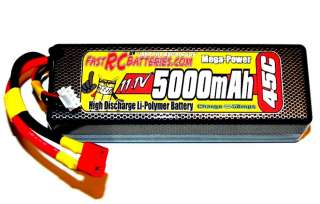 JTBG 11.1V HARDCASE 45C 5000mAH LIPO~DEANS PLUG~65MPH++  