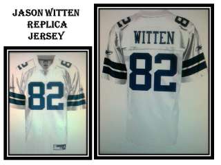 New Jason Witten 82 Dallas Cowboys Official NFL Replica Blue Jersey 