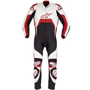    ALPINESTARS TECH 1 R ONE PIECE SUIT (WHITE/RED) Automotive