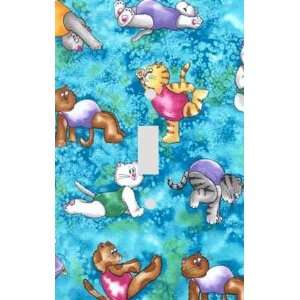  Aerobic Cats Decorative Switchplate Cover