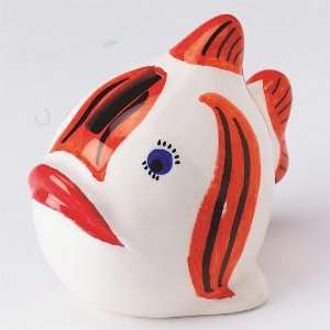 Ceramic Fish Bank Craft Kit (Makes 12): Toys & Games