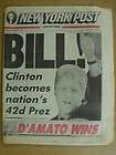 081103WQ POLITICS NOVEMBER 4 1992 BILL CLINTON 42nd U.S