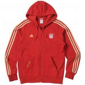  adidas Mens FC Bayern Munich Core Zip Hoody University Red 
