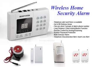 Home Wireless Autodial Phone 99zone Garden Security Alarm System Door 