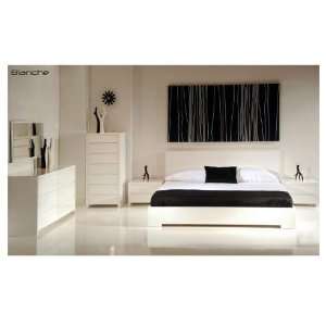  Mobital Modern High Gloss White Bedroom Set: Kitchen 