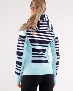 lululemon Scuba Hoodie discover stripe white deep indigo NEW SOLD OUT 