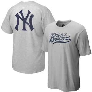  Nike New York Yankees Ash Local T shirt (Medium): Sports 