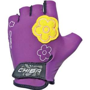  Chiba Youth Girls Gloves Chiba Flower 11 Md Pur: Sports 