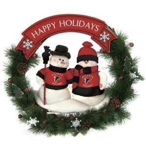   Atlanta Falcons NFL Snowman Christmas Wreath (20): Sports & Outdoors