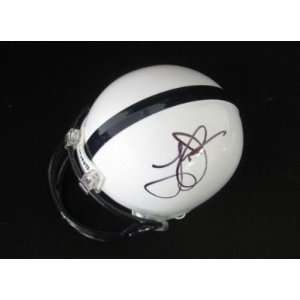   Autographed Larry Johnson Mini Helmet   Penn State