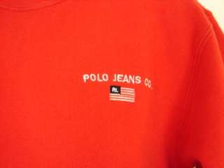Ralph Lauren Polo Red Sweatshirt Sweats Shirt Top S Charity  