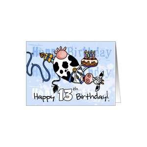  Bungee Cow Birthday   13 years old Card: Toys & Games