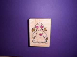 E027 GHOST Halloween WHIPPER SNAPPER Rubber Stamp M  