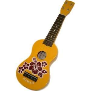   Red Flower Ukulele Hawaiian Hawaii Yellow 30052 Musical Instruments