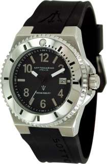 Mens Black Rubber Dive Watch by Sottomarino SM60210 A  