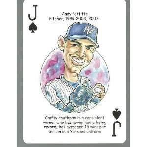   Andy Pettite   Oddball NEW York Yankees Playing Card: Everything Else