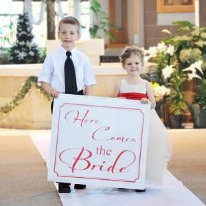  Here Comes the Bride Custom Wedding Banner: Health & Personal Care