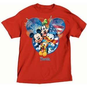   Mickey Mosue Donald Duck Goofy Pluto Adult Tshirt 