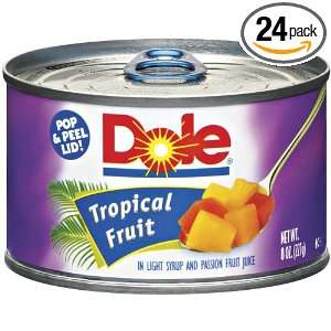 Dole Tropical Fruit Salad in Juice, 8 Ounce Packages (Pack of 24)