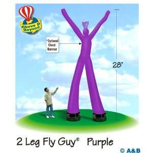  Fly Guy Air Dancer Advertising Inflatable Balloon   Purple 