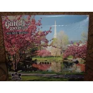  Westfield New Jersey Church in Spring 500 Piece Puzzle 