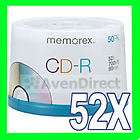 200 Memorex 40X Music Digital Audio 700MB 80min CD R Fast USPS 
