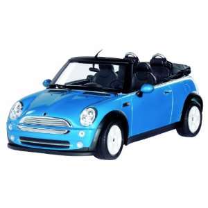   Dickie Radio Controlled Mini Cooper Convertible   Blue: Toys & Games