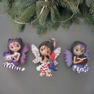 Jasmine Becket Griffith Fairy Christmas Ornaments Set 2  