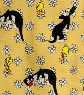 Necktie Looney Tunes Tweety Bird & Sylvester The Cat  