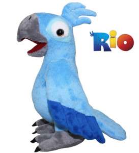   * Movie Character Blu Parrot Plush Toy 8.5 Animal Doll Ship from NY