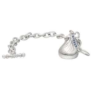 Hersheys Kiss Medium Toggle Bracelet 1 Charm Sterling Silver: Hershey 