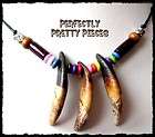 Genuine 3 Wolf Tooth Fang String Necklace GIFT BOXED