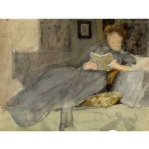   Weir   24 x 24 inches   Anna D. Weir On The Sofa At Bra Home