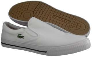 New Lacoste Lindon Slip On Mens Shoes US 13 EU 47 White  