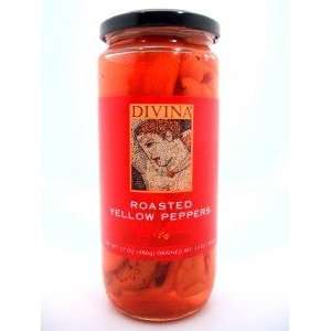 Divina Roasted Yellow Peppers  Grocery & Gourmet Food