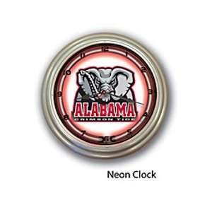  Alabama Crimson Tide Neon Clock 14: Home Improvement