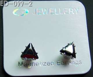 12 Pairs 6mm Cubic Zirconia MAGNETIC Studs Earring  