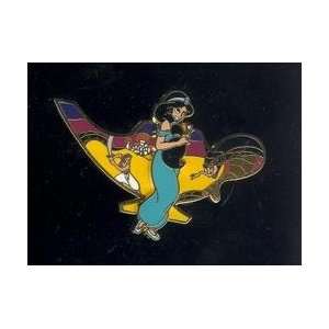  Disney Pins/DLR Jasmine lamp Aladdin in fight with Jafar 