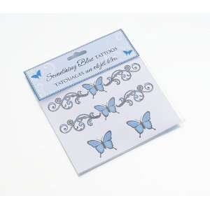   : Something Blue Temporary Butterfly Tattoos: Health & Personal Care