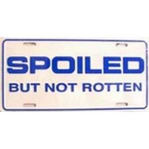 Spoiled Rotten License Plates Plate Tags Tag auto vehicle car front