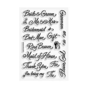   Perfectly Clear Stamps 4X6 Sheet Wedding Party