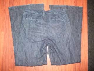 DESCRIPTION : J Brand 1300 IND Wide Leg Dark Denim Jeans Sz 24