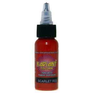  Radiant Colors   Scarlet Red   Tattoo Ink 1oz MADE IN USA 
