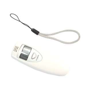  Breathalyzer White Digital Alcohol Breath Tester: Health 